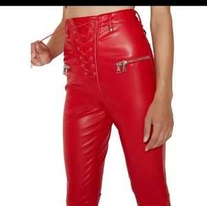 I. AM. GIA. Faux Leather Red Pants